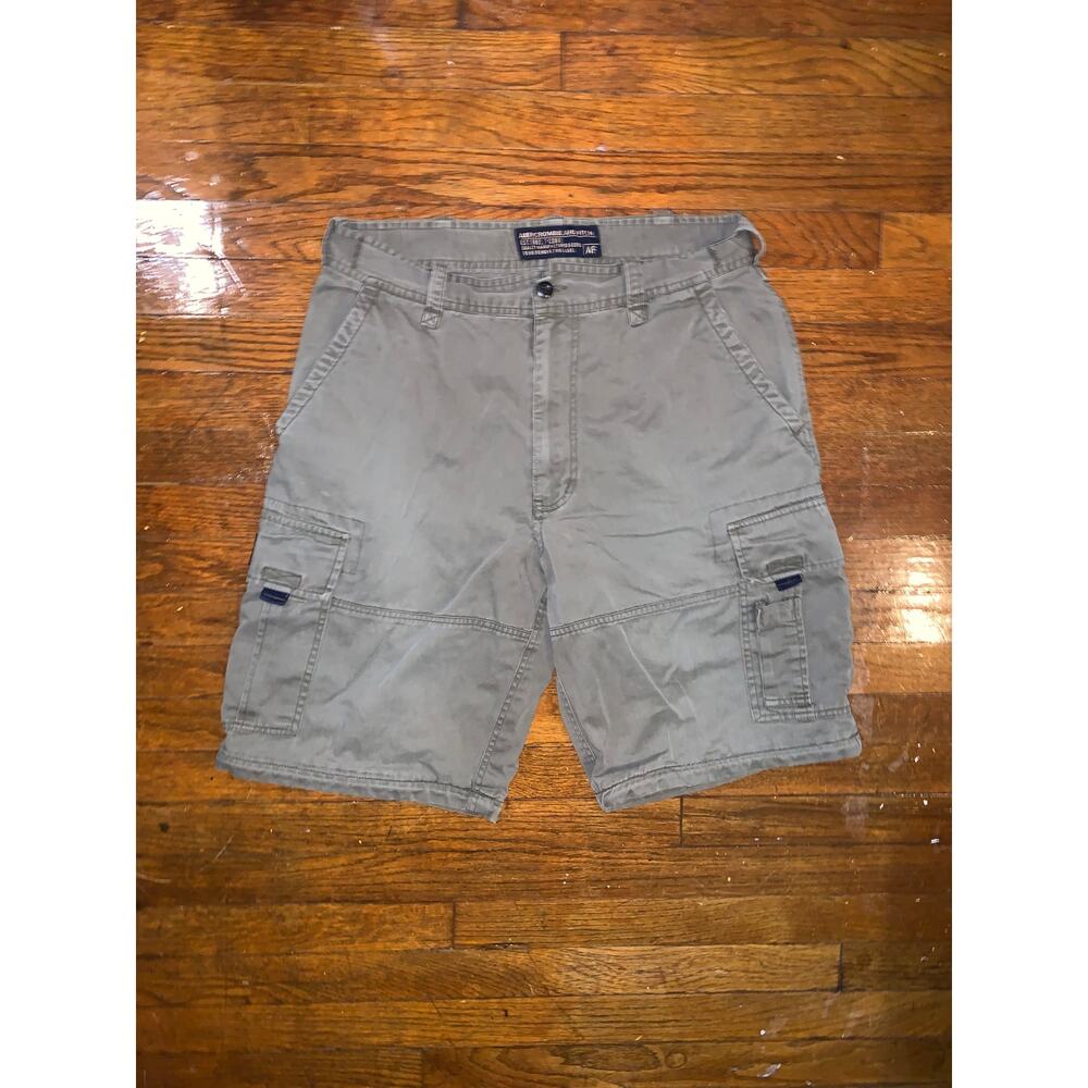 Abercrombie & Fitch Cargo Shorts Olive Green Utility Men's Medium Y2K A&F
